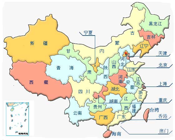 中国地図
