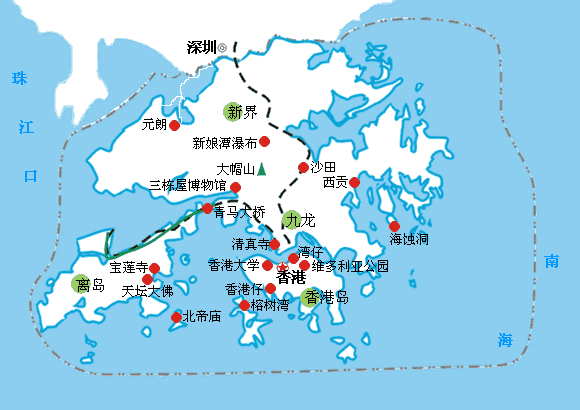 香港地図