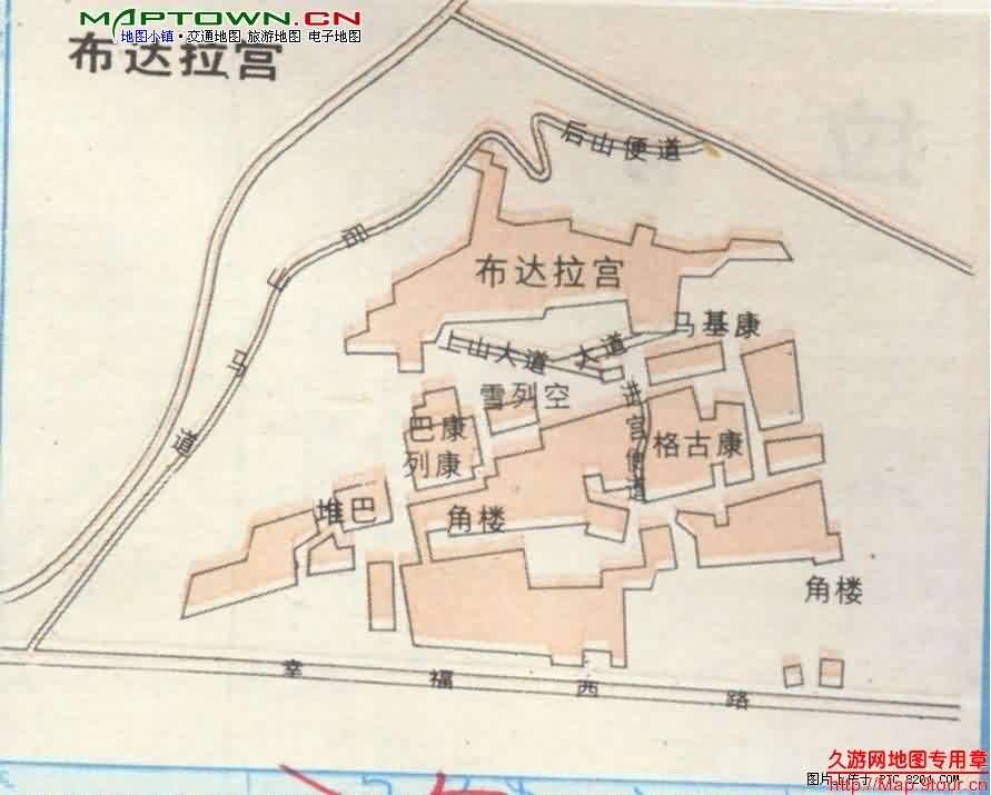 ポタラ宮案内図