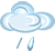 云和天気: 小雨-やや強い雨