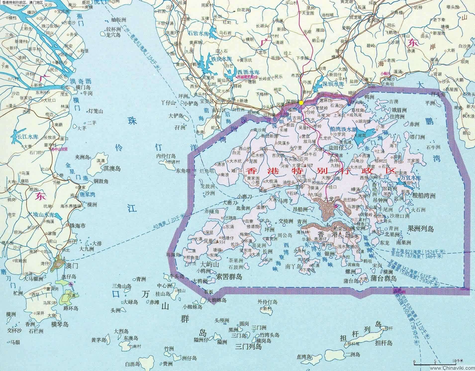 香港地図 旅情中国