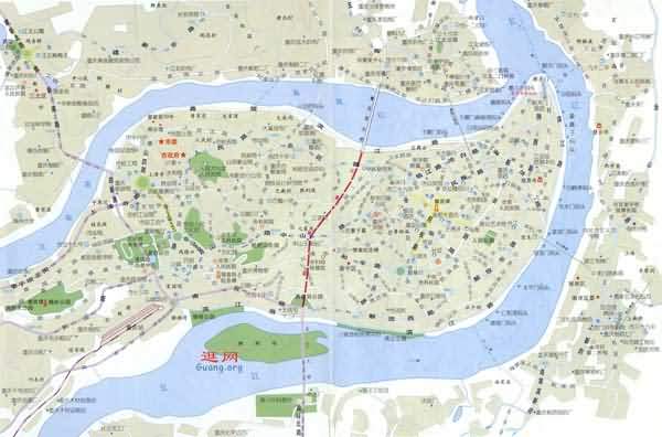 重慶市地図