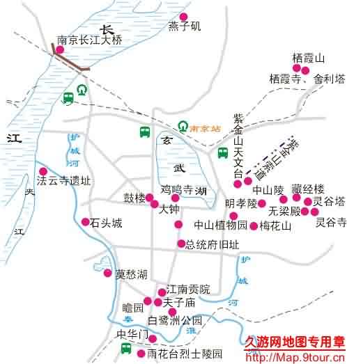 南京市旅行案内地図_旅情中国