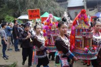 桂林発三江富禄三月三花炮祭り(旧暦三月三日催行)