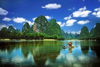 桂林発　蘆笛岩と漓江上がり（LIJIANG）