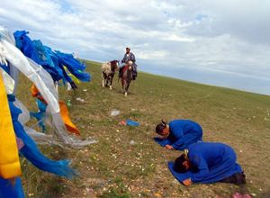 モンゴル族敖包祭り