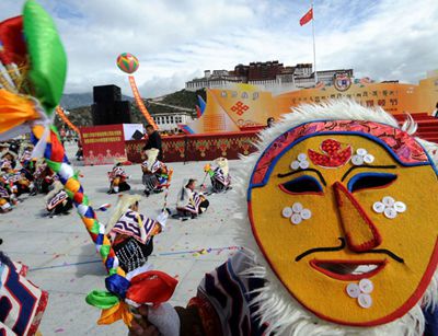 チベットショトゥンお祭り