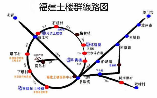 土楼群地図